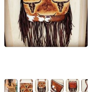 Western Fringe Leather Bag